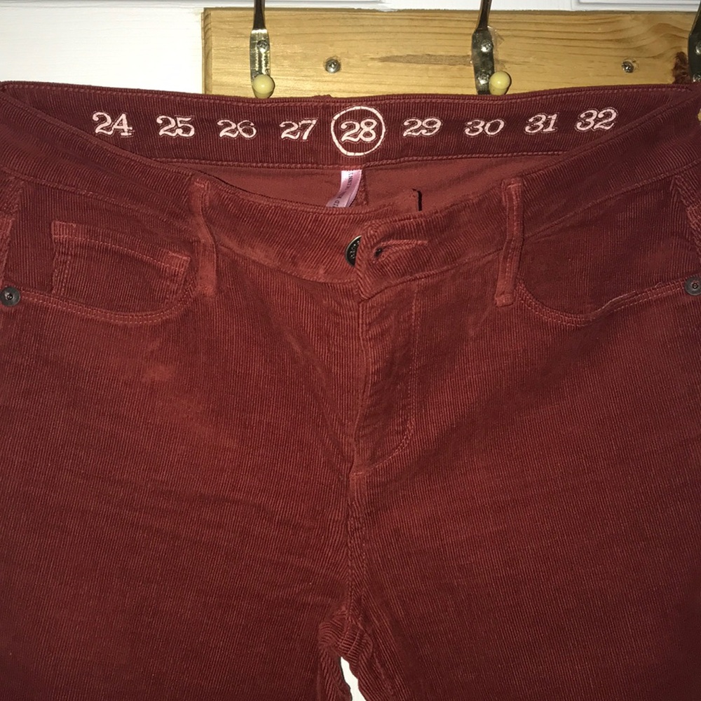 Earnest Sewn Mid Rise Skinny Corduroys